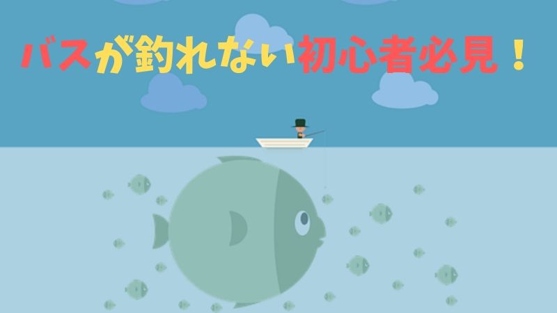 バスが釣れない初心者必見